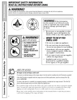 Preview for 2 page of GE Appliances Profile JGB900 Owner'S Manual & Installation Instructions