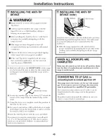 Preview for 49 page of GE Appliances Profile JGB900 Owner'S Manual & Installation Instructions