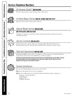 Preview for 60 page of GE Appliances Profile JGB920 Owner'S Manual And Installation Instructions