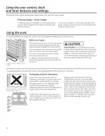 Preview for 12 page of GE Appliances Quickset III Owner'S Manual