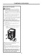 Preview for 17 page of GE Appliances WBVH5300 Owner'S Manual & Installation Instructions