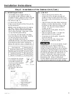 Preview for 11 page of GE ASH124CRDWA Installation Instructions Manual