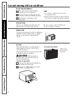 Preview for 8 page of GE ASH18 Owner'S Manual And Installation Instructions