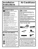 Preview for 9 page of GE ASH18 Owner'S Manual And Installation Instructions