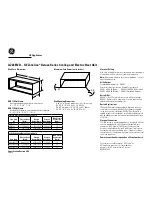 GE AZ28E12DAB Dimensions And Installation Information preview