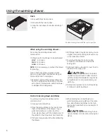 Preview for 6 page of GE Cafe CW9000SDSS Use And Care Manual