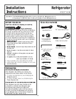 Preview for 21 page of GE Cafe ENERGY STAR CFE29TSDSS Owner'S Manual & Installation Instructions