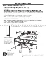 Preview for 27 page of GE Cafe ENERGY STAR CFE29TSDSS Owner'S Manual & Installation Instructions