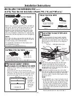 Preview for 29 page of GE Cafe ENERGY STAR CFE29TSDSS Owner'S Manual & Installation Instructions