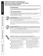 Preview for 2 page of GE CDWT280V00SS Owner'S Manual