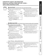 Preview for 3 page of GE CDWT280V00SS Owner'S Manual