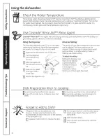 Preview for 10 page of GE CDWT280V00SS Owner'S Manual