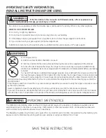 Preview for 2 page of GE CGP650SETSS Owner'S Manual & Installation Instructions