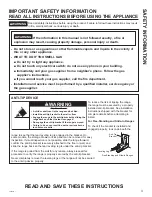 Preview for 3 page of GE CGS995 Owner'S Manual
