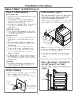 Preview for 10 page of GE CleanSpeak GTD81ESPJMC Installation Instructions Manual