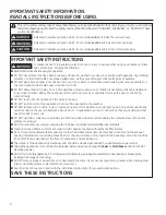 Preview for 2 page of GE CleanSpeak GTD81ESPJMC Owner'S Manual