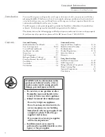 Preview for 2 page of GE Component Cooktop System Use And Care Manual