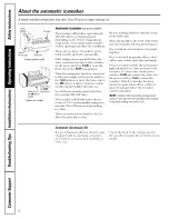 Preview for 8 page of GE CTS18HBSARWW and Owner'S Manual And Installation Instructions