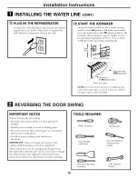 Preview for 16 page of GE CTS18HBSARWW and Owner'S Manual And Installation Instructions