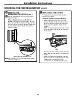 Preview for 20 page of GE CustomStyle GSC23LGR Owner'S Manual And Installation