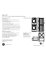 Preview for 2 page of GE DBVH512EF Quickspecs And Dimenions