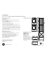 Preview for 2 page of GE DCVH660EH Dimensions And Installation Information