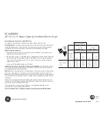 Preview for 3 page of GE DCVH660EH Dimensions And Installation Information