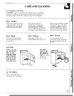 Preview for 11 page of GE DDE7100R Use And Care Manual