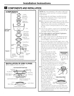 Preview for 5 page of GE Disposall GFC320 Series Owner'S Manual And Installation Instructions