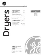 GE DSKS333E Owner'S Manual And Installation Instructions preview