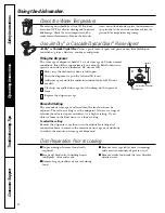 Preview for 8 page of GE EDW5000 Series Owner'S Manual