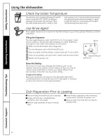 Preview for 8 page of GE EDW6100N10BB Owner'S Manual