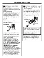 Preview for 42 page of GE EGR2000 Owner'S Manual & Installation Instructions