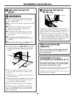 Preview for 45 page of GE EGR2000 Owner'S Manual & Installation Instructions