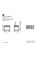 GE FCM25DM Specification preview