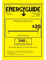 GE FCM5SUWW Energy Manual preview