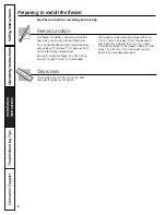 Preview for 8 page of GE FCM7SUWW Owner'S Manual & Installation Instructions