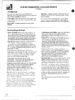 Preview for 10 page of GE FH5 Use & Care Manual