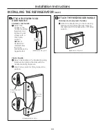 Preview for 18 page of GE GBSC0HBX Owner'S Manual And Installation Instructions