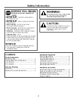 Preview for 2 page of GE GCG1500 BB Installation Instructions Manual