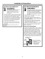 Preview for 5 page of GE GCG1500 BB Installation Instructions Manual