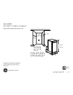 GE GCG1580RSS Dimensions And Installation Information preview