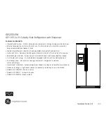 Preview for 2 page of GE GE Profile 310281 Dimensions And Installation Information