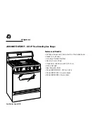 Preview for 2 page of GE GE Profile JGBS10BEF Dimension Manual