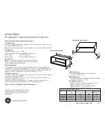 Preview for 1 page of GE GE Zoneline AZ39H09EAC Dimension Manual