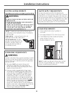 Preview for 18 page of GE GFWH1400DWW Owner'S Manual & Installation Instructions