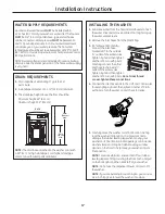 Preview for 17 page of GE GFWH2405MV User Manual