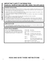 Preview for 4 page of GE GFWS1700 Owner'S Manual & Installation Instructions