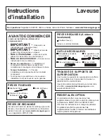 Preview for 39 page of GE GFWS1700 Owner'S Manual & Installation Instructions