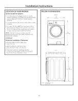 Preview for 19 page of GE GFWS1705 Owner'S Manual & Installation Instructions